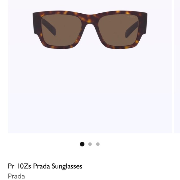 Prada PR10ZS Sunglasses in Brown Tortoise - Picture 2 of 5